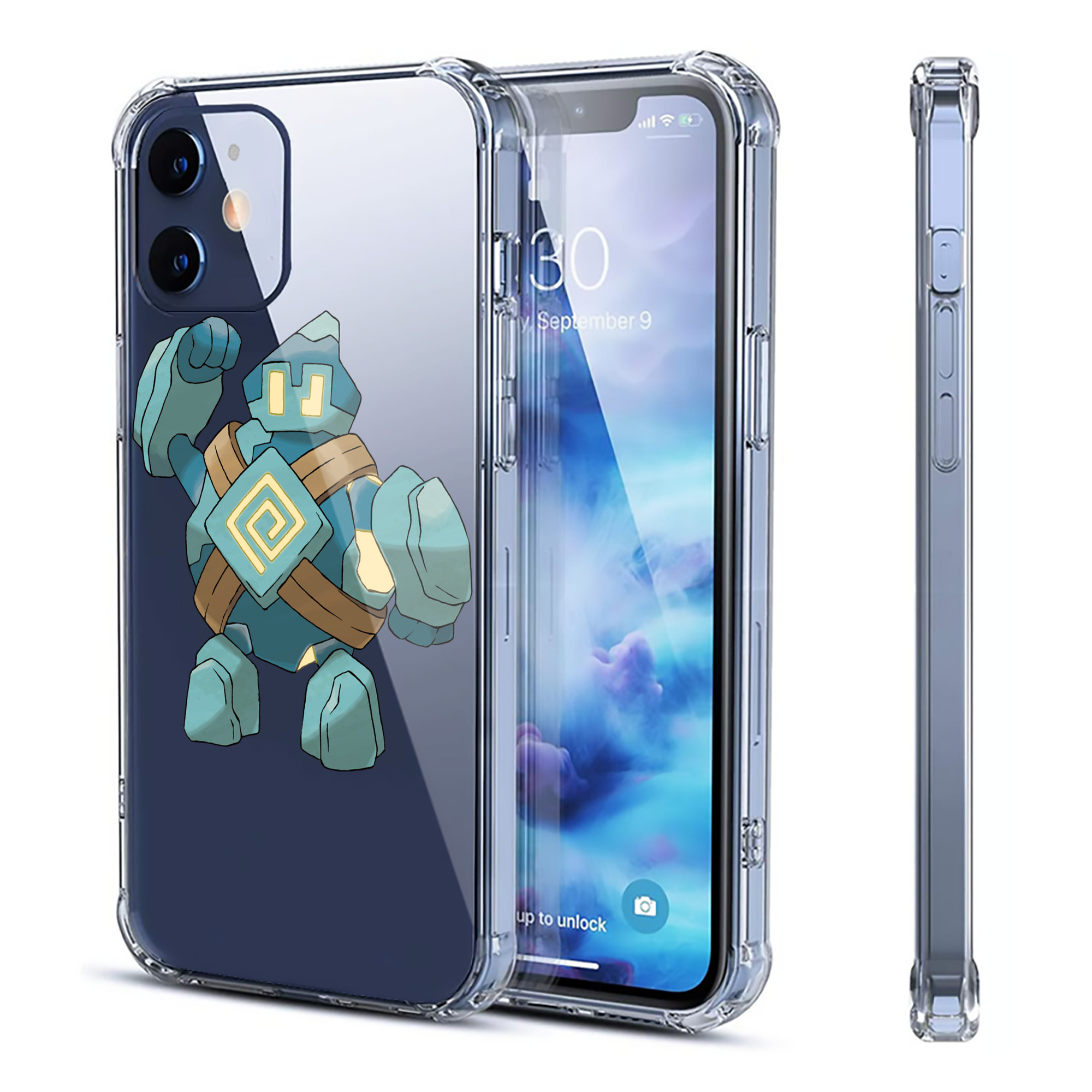 （画像用） ポケットモンスター Pokémon 【iPhone 12シリーズ対応】透明スマホケース（クリアソフトケース）